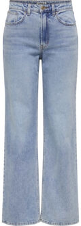 Only Onljuliette hw wide leg dnm box Blauw - 26-32