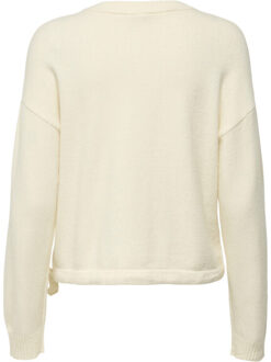 Only Onlkatia ls text o-neck cc knt Wit - M