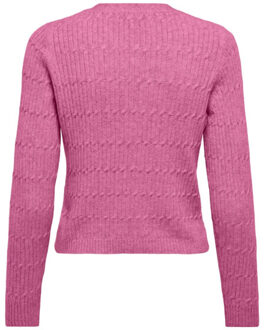 Only Onlkatia ls vneck cardi knt noos - Roze - S