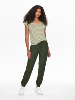 Only Onlkelda-emery mw pull-up pants pnt donker Groen - S / L32