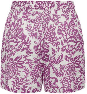 Only Onlkelly chanee emb shorts wvn dessin Wit - M
