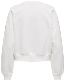 Only Onlkiara ls o-neck pearl swt off-white Ecru