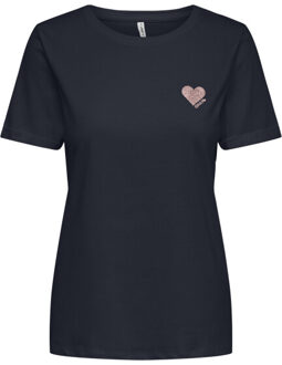 Only Onlkita s/s logo top noos Zwart - XL