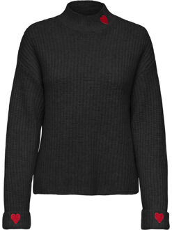 Only Onllauren life ls rib highneck cs k Zwart - M