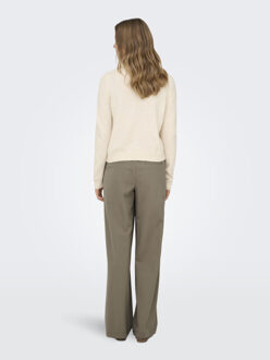 Only onllotus life ls flower o-neck ex k 15367156 mandarin orange - maat S Ecru