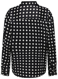 Only Onllydia ls satin shirt dessin Zwart - 38