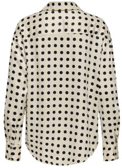 Only Onllydia ls satin shirt ecru dessin - 38