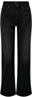 Only Onlmadison blush hw wide dnm cro099 - maat M / L34 Zwart