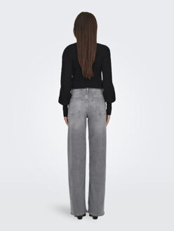 Only onlmadison blush hw wide dnm rea0938 15299800 light grey denim - maat XS / L32 Grijs