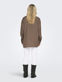 Only Onlmaggie l/s check shirt wvn Bruin