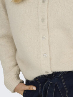 Only Onlmaggie life ls button cardigan cc knt beige Ecru - S