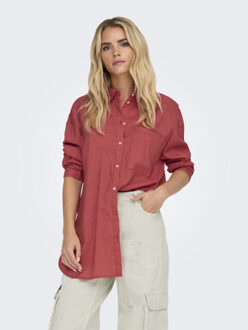 Only Onlmaggie ls check shirt dessin Rood - 36