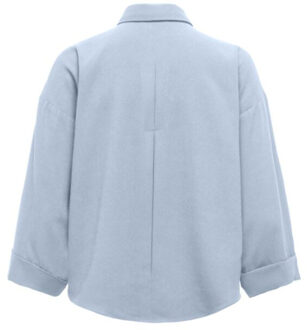 Only Onlmeg l/s shirt cs wvn - maat S Blauw