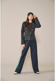 Only Onlmella life ls button jacket knt dark grey melan - maat XL Veelkleurig