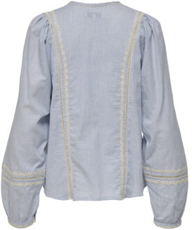 Only Onlmonica ane life ls emb top wvn licht Blauw - M