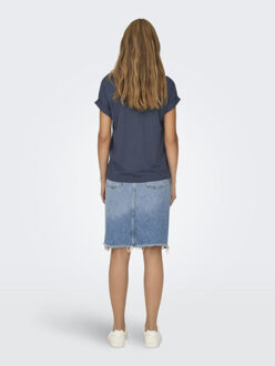 Only Onlmoster s/s o-neck top noos jrs Blauw