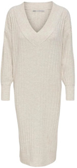 Only Onlnew Tessa L/s Midi V Dress Knt N: