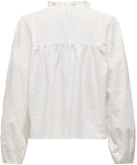 Only Onlnoelys ls embroided shirt wvn cs off-white Ecru - M