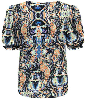 Only Onlnova life vis ss blair top aop color Veelkleurig