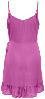 Only Onlnova lux strap wrap dress solid - - maat S Roze