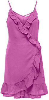 Only Onlnova lux strap wrap dress solid Roze - XS