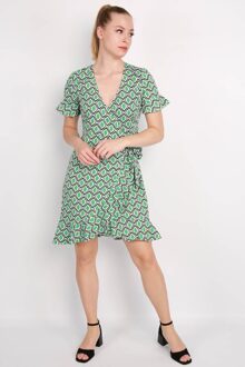 Only Onlolivia s/s wrap dress wvn noos Wit - XL