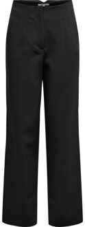 Only Onlraven life hw str slit pant tlr black - maat 42 Zwart