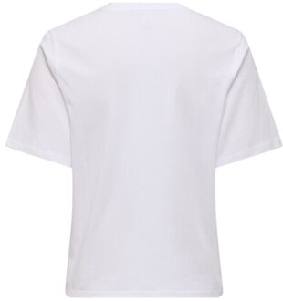 Only Onlrita ss flower top box jrs off-white Ecru - L