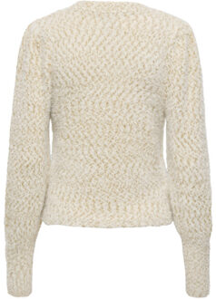 Only onlrosette ls cardigan cs knt 15259423 egret - maat M Ecru