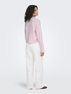 Only Onlsimoni l/s o-neck pullover knt n - maat S Roze