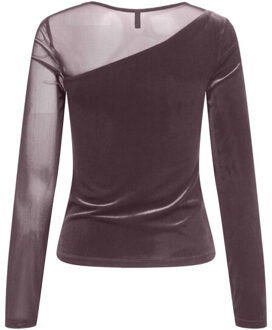 Only Onlsmooth ls mesh mix top box jrs bordeaux Rood