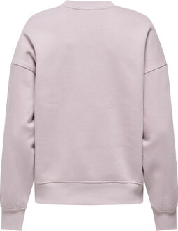 Only onlsofia l/s word o-neck swt 15329876 burnished c Lila