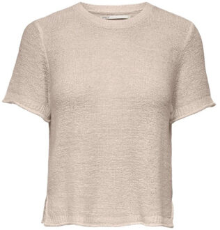 Only Onlsunny ss pullover nca knt beige Ecru - M