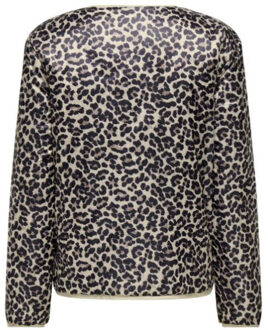 Only Onltelma aop quilted rev jacket cc - maat L Bruin