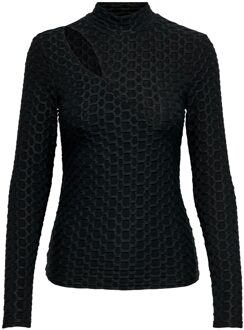 Only Onltenna L/s Highneck Cutout Top Bo: