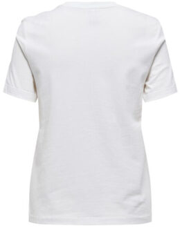 Only Onlteresa reg s/s teddy top rs jrs Wit