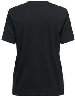 Only Onlteresa reg s/s teddy top rs jrs Zwart - L