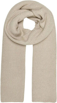 Only Onlthrina knit lurex scarf cc humus/gold lurex - maat One size Beige