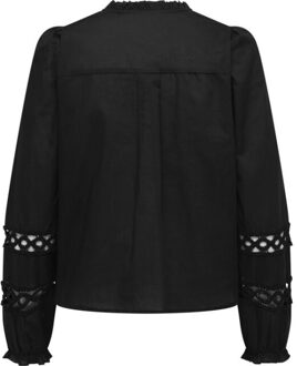 Only Onltua ls detail shirt wvn cs - Zwart - M