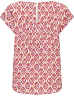 Only onlvic s/s aop top noos wvn 15161116 equestrian red Rood - 38