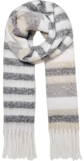Only Onlvilma life striped scarf cc magnet/stripes - maat One size Zwart