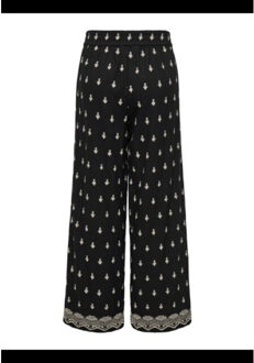Only Onlwilla emb detail pant wvn dessin - maat S / L32 Zwart