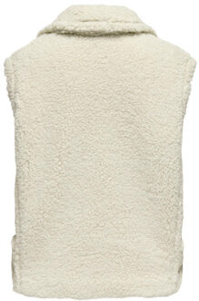 Only Onlwilma teddy waistcoat cs otw off-white Ecru - M