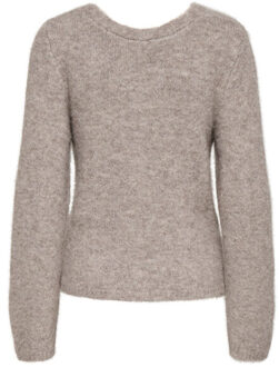 Only Onlzaggie life ls v-necck reversib knt melee Bruin - 36