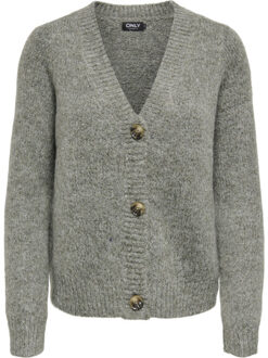Only Onlzoey l/s regular cardigan nca kn Groen - M