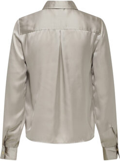 Only Onlzora ls satin shirt wvn Beige