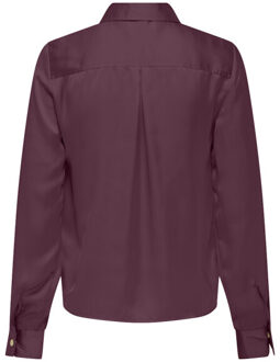 Only Onlzora ls satin shirt wvn mauve Paars