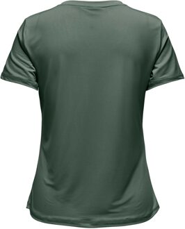 Only Play Alleen spelen T-shirt - maat XS Donkergroen