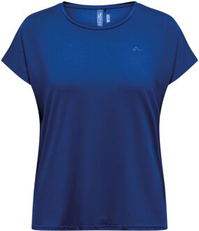Only Play Aubree Loose Training Shirt Dames (curvy) donkerblauw - 40-42