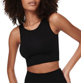 Only Play Jaia Life Lounge Seamless Cropped Sporttop Dames zwart - S/M